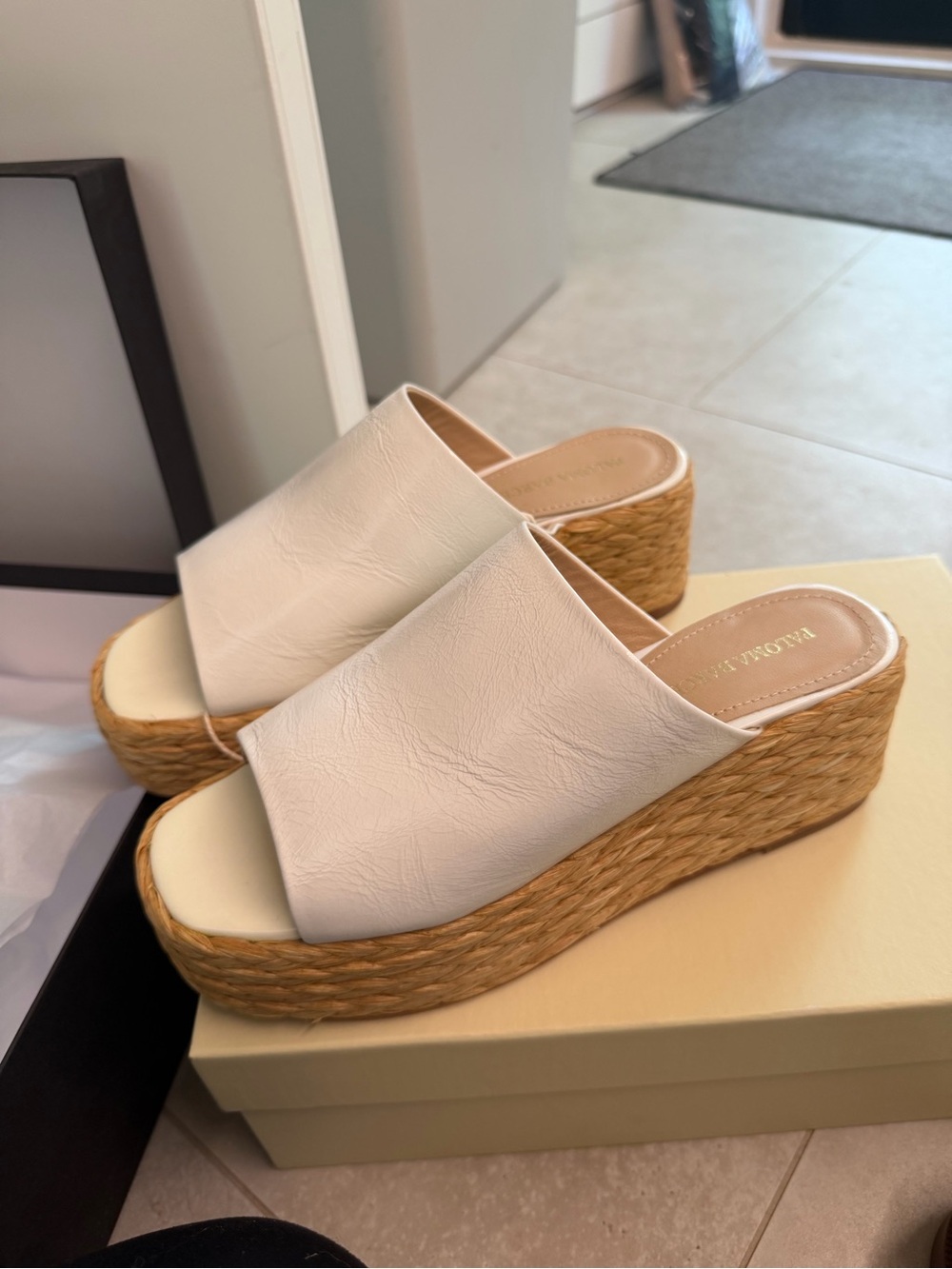 Paloma Barcelo Leather Espadrilles